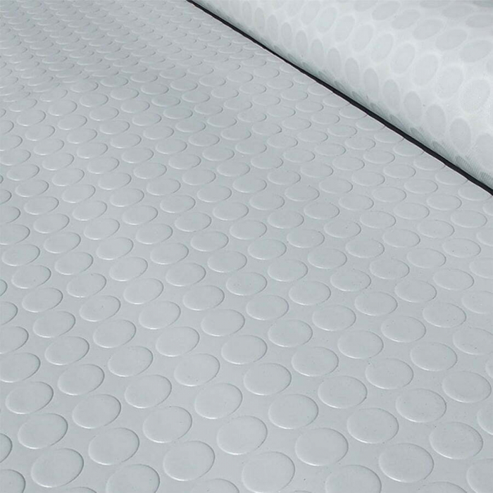 Covor din cauciuc TPE, antiderapant cu buline, gri, 3mm grosime,1200mm latime [2]