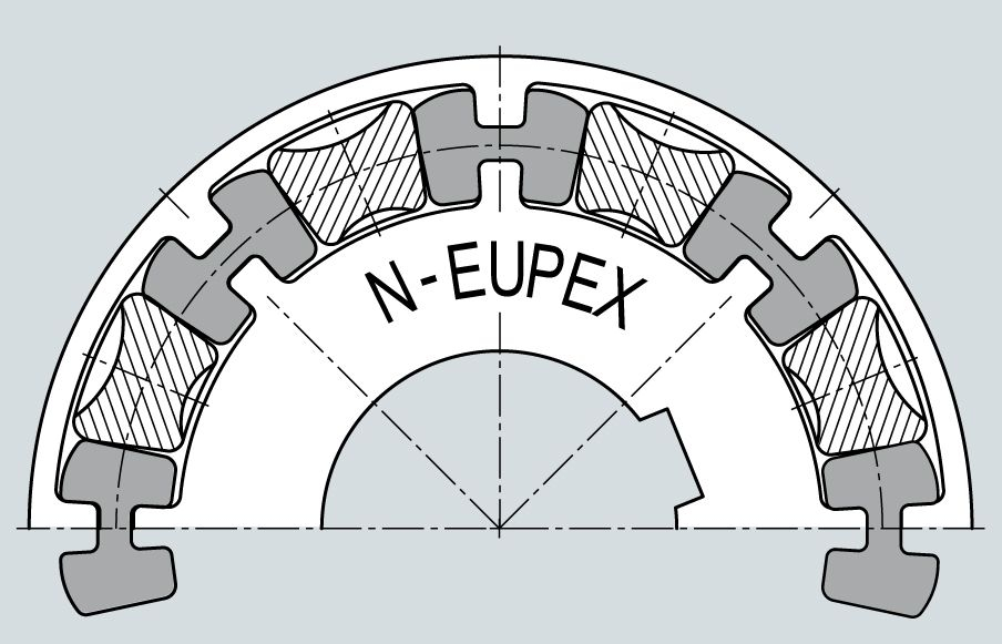 Cuplaj elastic Flender N-Eupex marimea 125 - 2LC0100-5WA00-0AA0 - Arte Rubber [5]