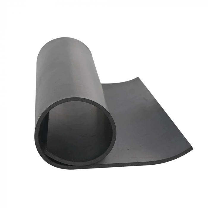 Placa tehnica cauciuc SBR - 1mm grosime, lis, negru, 1400mm latime [1]