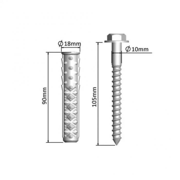 Stalp/Delimitator flexibil pentru delimitare trafic/parcare, 450mm [5]