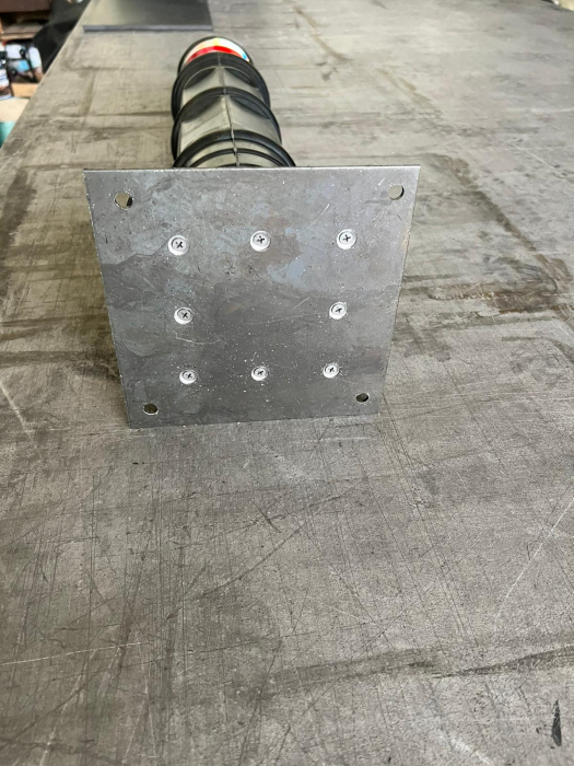 Stalp pietonal din cauciuc, cu talpa metalica, 720mm [5]