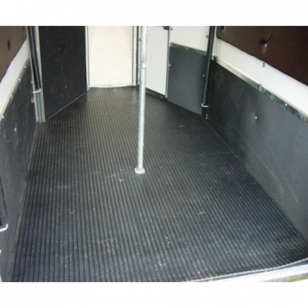 Covor din cauciuc antiderapant, model trailer cu insertie textila, 12mm grosime, 1800mm latime [1]