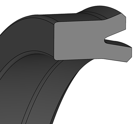 Etansare piston hidraulic - Garnitura piston U-Ring KNA28 TPU95 12.00 x 5.00 x 6.00 x 5.50 mm