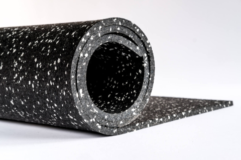 Covor din granule de cauciuc - Pardoseală sport granule cauciuc 6mm – EPDM gri | Premium