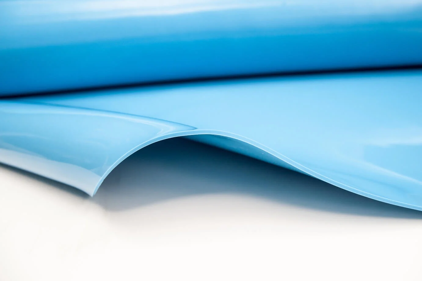 Cauciuc siliconic (MVQ) - Placă silicon alimentar MVQ60/FDA albastru 3mm | 1200mm lățime