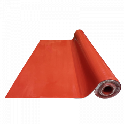 Placa din cauciuc siliconic MVQ60 rosu - 6mm grosime, 1200mm latime [2]