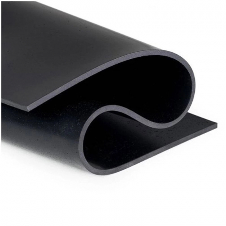 Cauciuc NBR (rezistent la uleiuri) - Placa tehnica cauciuc Nitrilic-NBR rezistent la produse petroliere, 6mm grosime, lis, negru, 1400mm latime