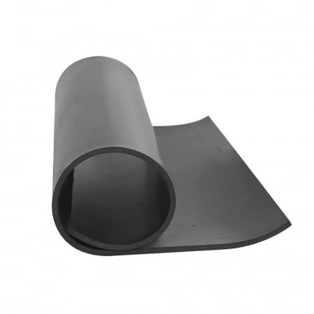 Placi tehnice din cauciuc - Placa tehnica cauciuc SBR - 2mm grosime, lis, negru, 1400mm latime