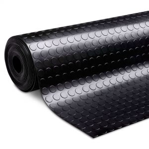 Covoare cauciuc antiderapant - Covor din cauciuc antiderapant cu buline, 3mm grosime,2000mm latime
