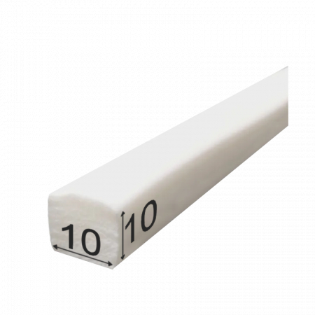 Snur patrat cauciuc siliconic buretos, autoadeziv, 10x10mm [1]