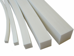 Cauciuc siliconic (MVQ) - Snur patrat 8x8mm din cauciuc siliconic MVQ70