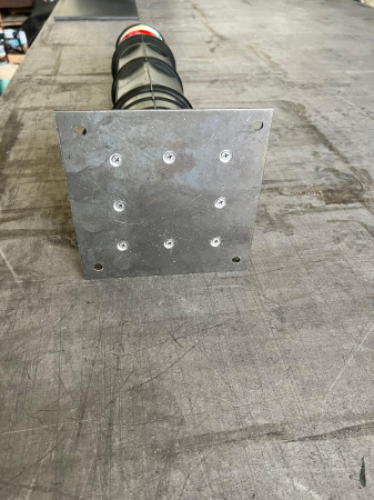 Stalp pietonal din cauciuc, cu talpa metalica, 720mm [4]