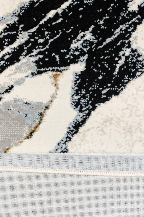 Covor modern negru gold, model Vein [3]