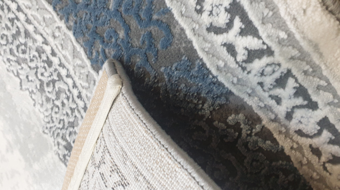 Covor premium model romb, gri bleu [4]