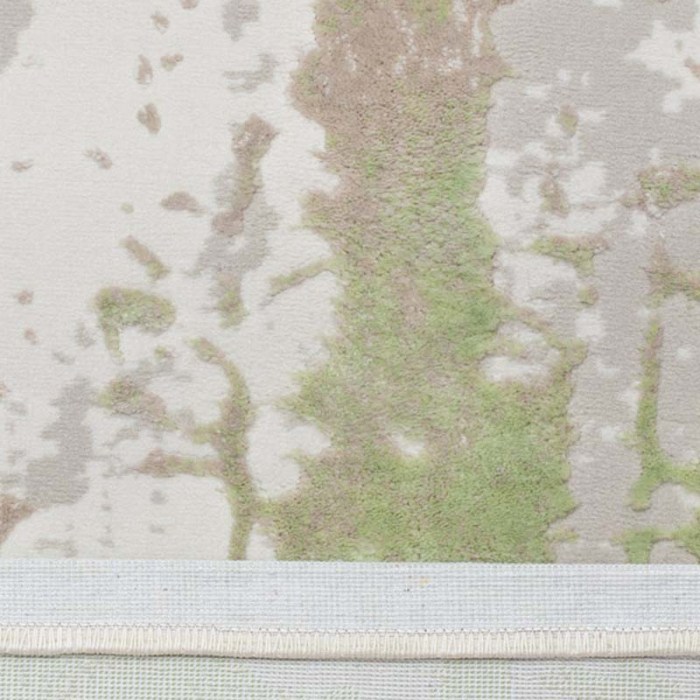 Covor bej verde crem, model chenar [3]