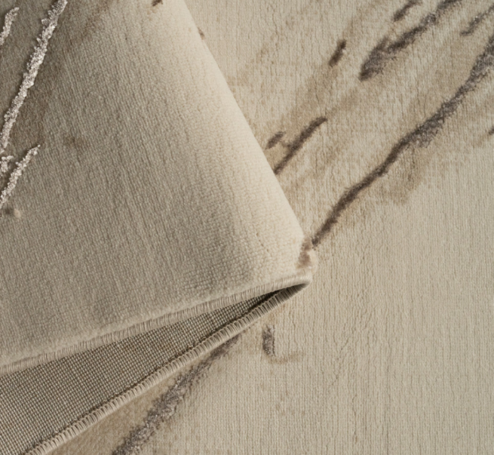 Covor Brasil, crem bej perlat model marmorat, 125x200 cm [2]