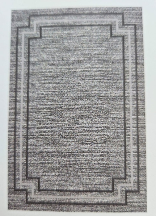 COVOR cu fir scurt gri deschis, model chenar [2]