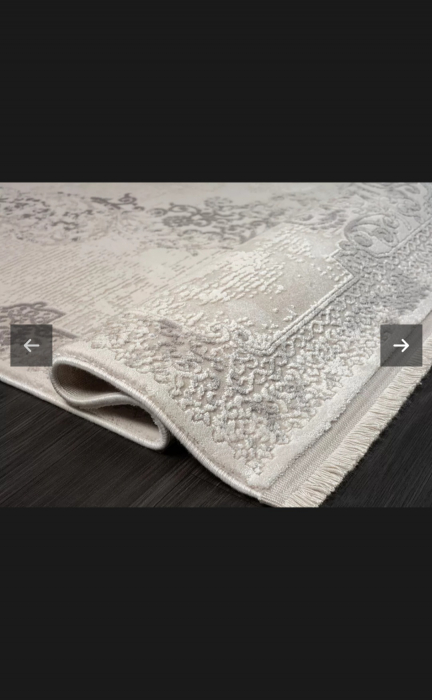 COVOR EXCLUSIVIST cu franjuri crem capucino 8355a [2]