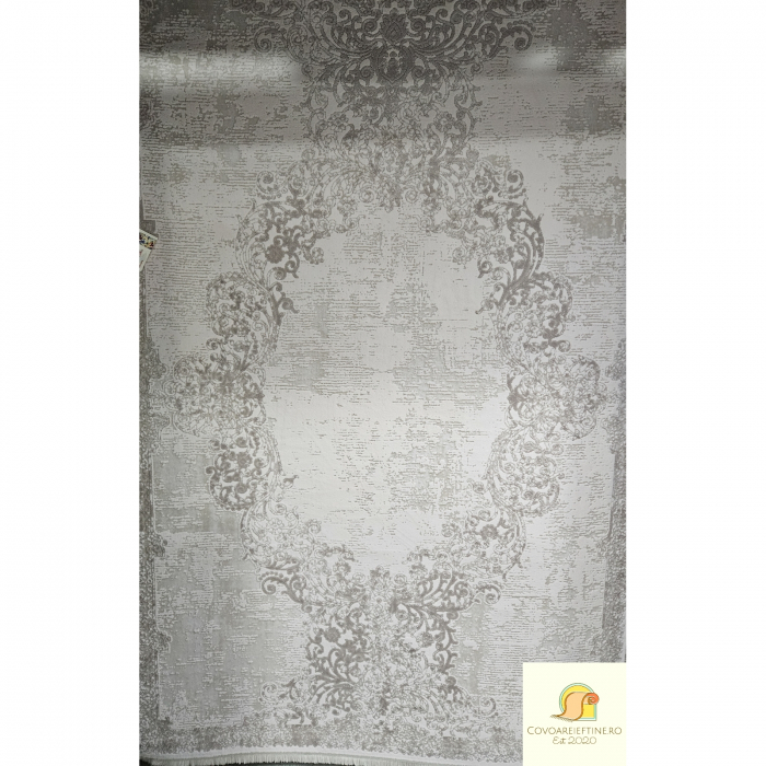 COVOR EXCLUSIVIST cu franjuri crem capucino 8355a [3]