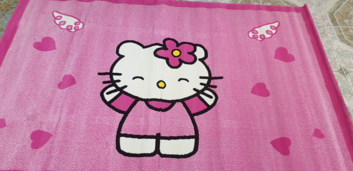 COVOR roz pentru fete, model Hello Kitty [2]