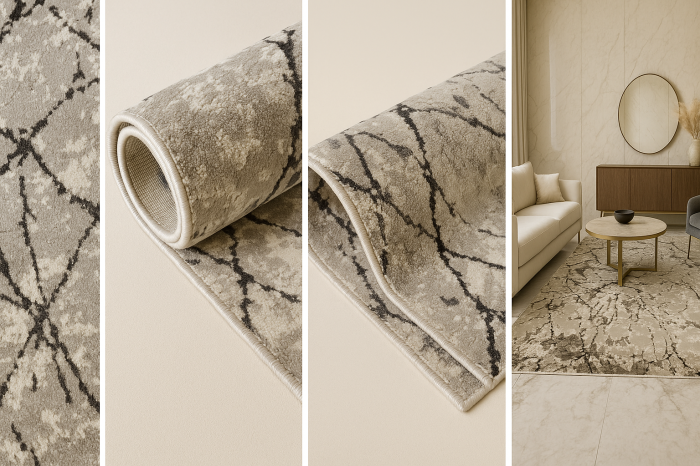 Covor modern crem maro, model Atena [3]