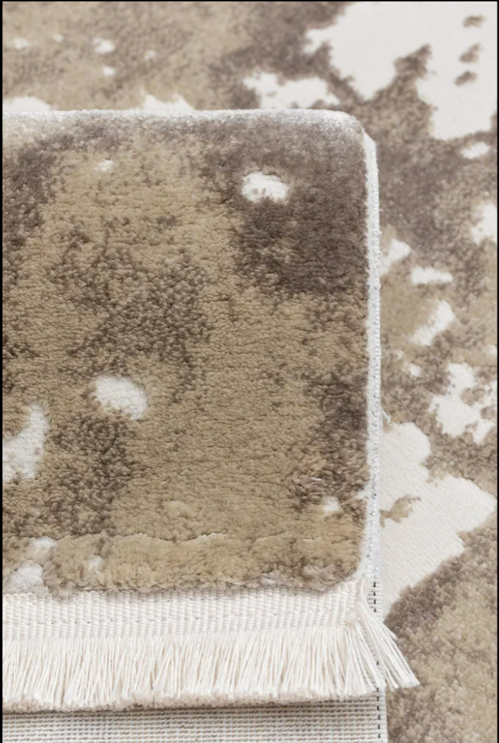 Covor modern cu franjuri delicati, CREM MARO ÎNCHIS, 938A [6]