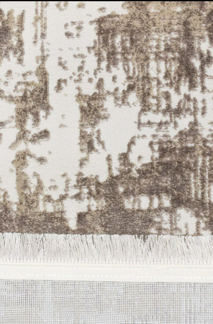 Covor modern cu franjuri delicati, CREM MARO ÎNCHIS, 935A [3]