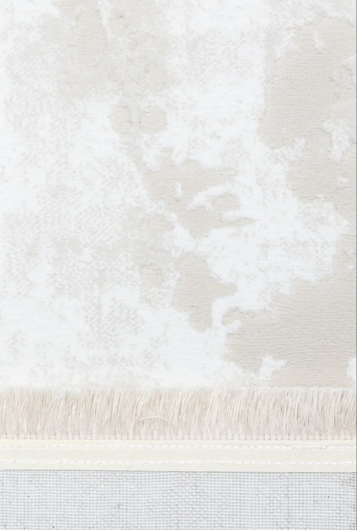 Covor modern cu franjuri delicati, CREM ALBICIOS, 938A [3]