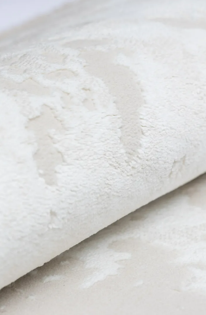 Covor modern cu franjuri delicati, CREM ALBICIOS, 938A [4]