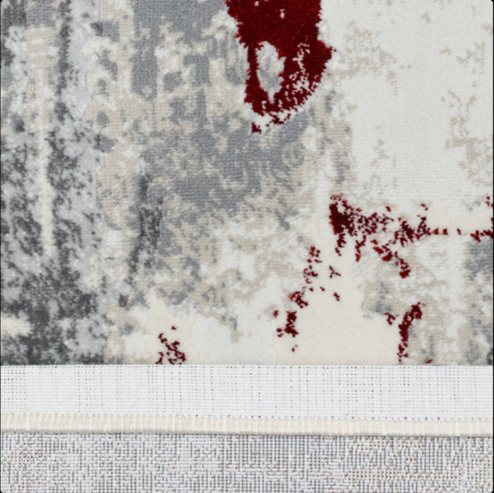 Covor modern, gri bordo, model pete mari [3]