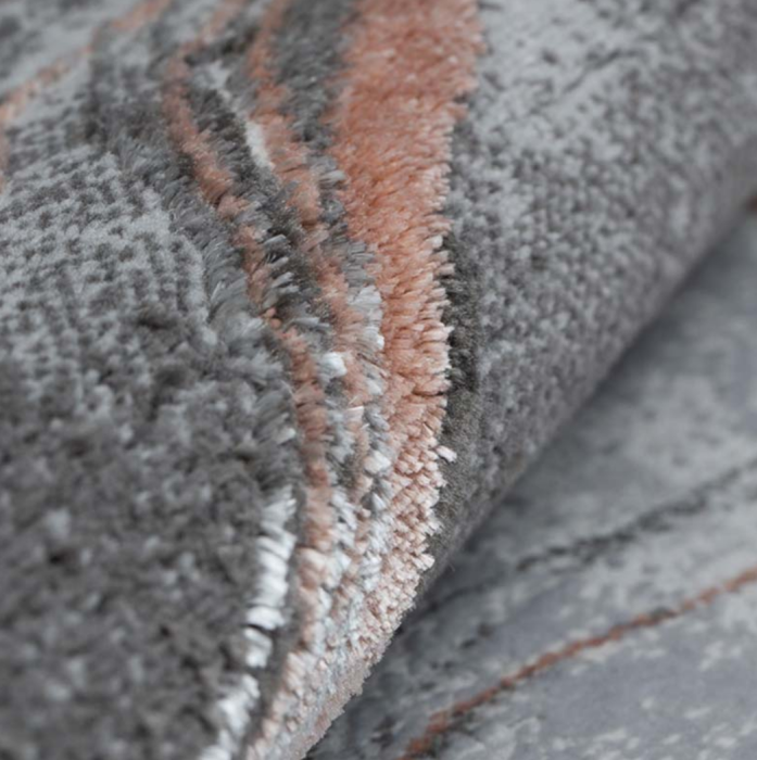 Covor modern gri roz pudra, 200x300 cm, model Versal [4]