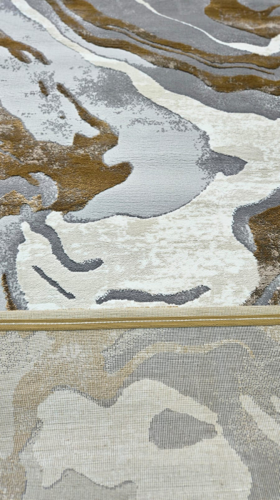 Covor modern, simplist bej crem gri, model Onyx [2]