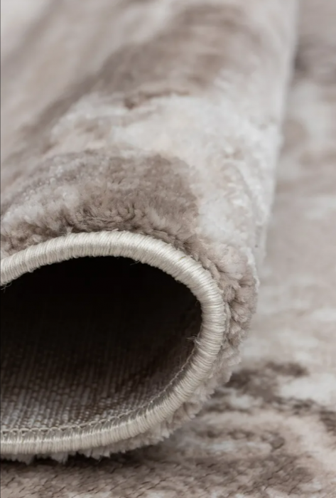 Covor modern simplist, crem maro, model Marble [3]