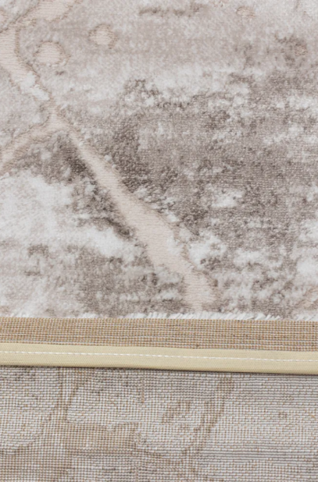 Covor modern simplist, crem maro, model Marble [4]