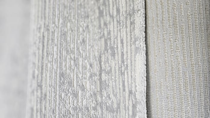 Covor modern simplist gri, model linii [3]