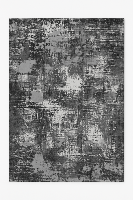 Covor modern, simplist negru gri [1]