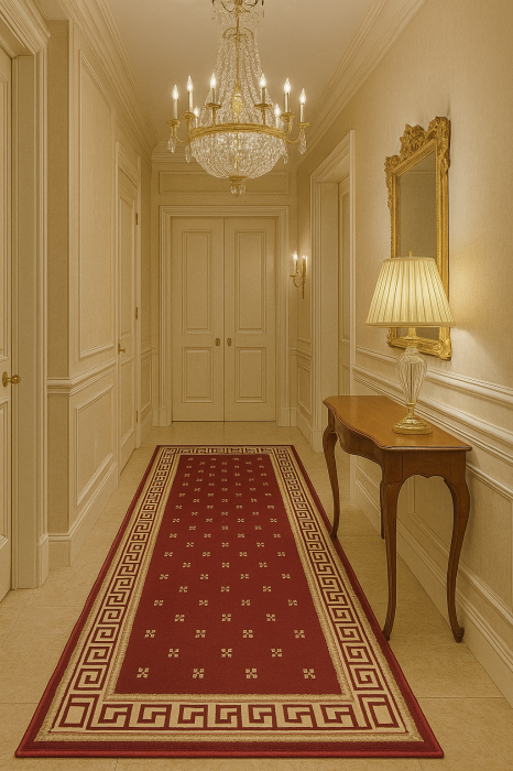 Covor visiniu elegant, MODEL GRECESC [1]