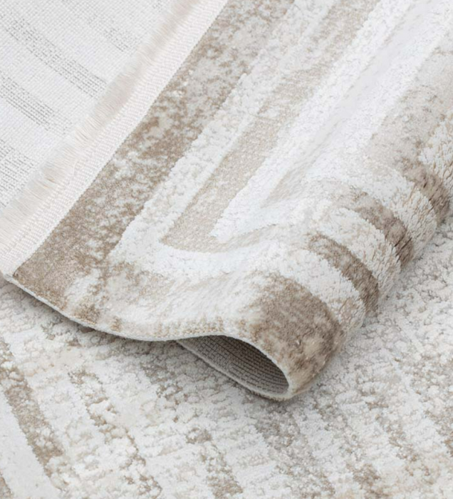Covor York acrilic 100% ,crem bej, 80x150 cm [3]