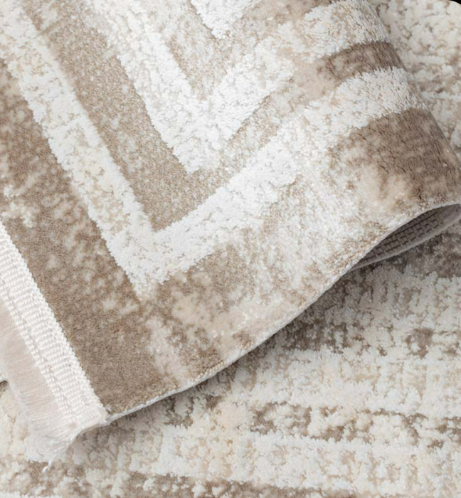 Covor York acrilic 100% ,crem bej, 80x150 cm [5]
