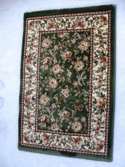 Covor gros clasic, model floral, verde - Copie [2]