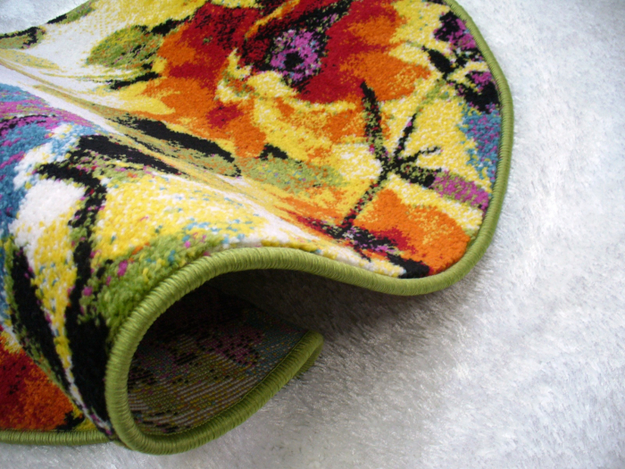 Covor modern multicolor flori [2]