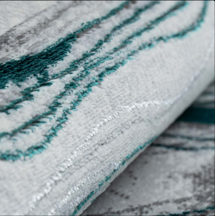 Covor modern gri turcoaz 200x300 cm, model Versal [3]