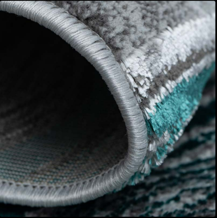 Covor modern gri turcoaz 200x300 cm, model Versal [4]