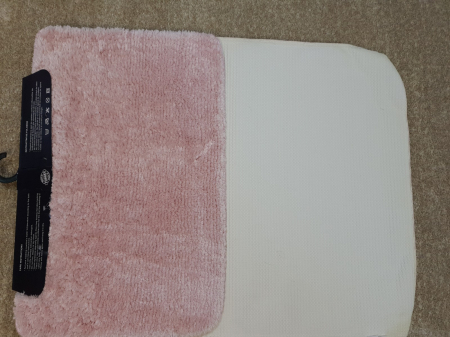 Set de baie roz gama Lux super pufos,1x 60/100 cm + 1x 60/50 cm [2]