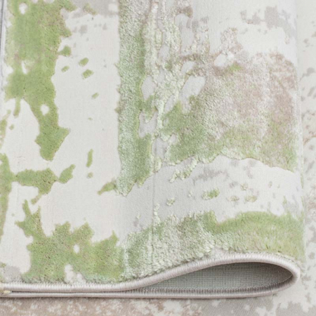 Covor bej verde crem, model chenar [2]