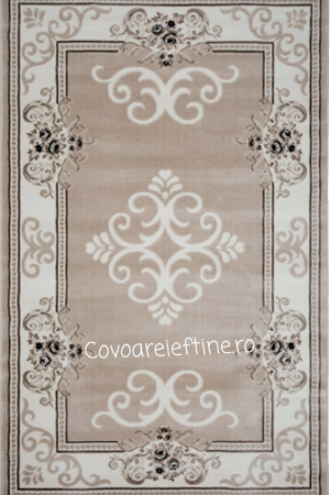 MARCO POLO - Covor clasic crem bej, model regal