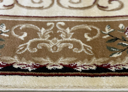Covor crem clasic floral cu medalion [2]