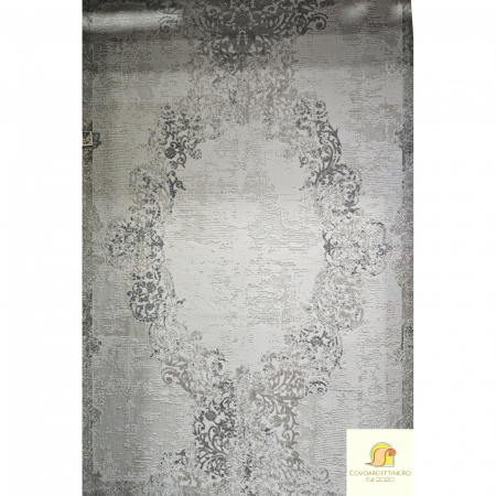 Produse noi - COVOR EXCLUSIVIST cu franjuri crem gri 8355b