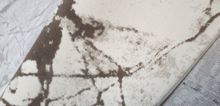 Covor crem maro modern, 100x200 cm [1]