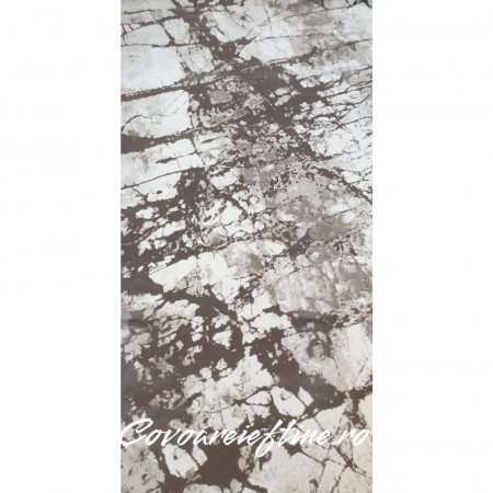 ANTIC - Covor crem maro modern, 100x200 cm